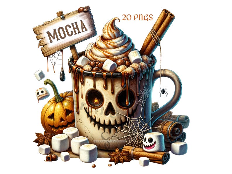 Watercolor Halloween Coffee Clipart, 20 PNG, Pumpkin Spice, Witch, Latte, Espresso, Mocha, Spooky, Hot Coffee, Halloween PNG, Coffee Clipart, Holiday, Birthday, Gift Idea, Sublimation, Junk Journals, Digital Planners, Cards, Mugs, Commercial Use, Spooky Halloween Clipart, Spooky PNG, Halloween PNG, Hot Coffee PNG, Hot Coffee Clipart