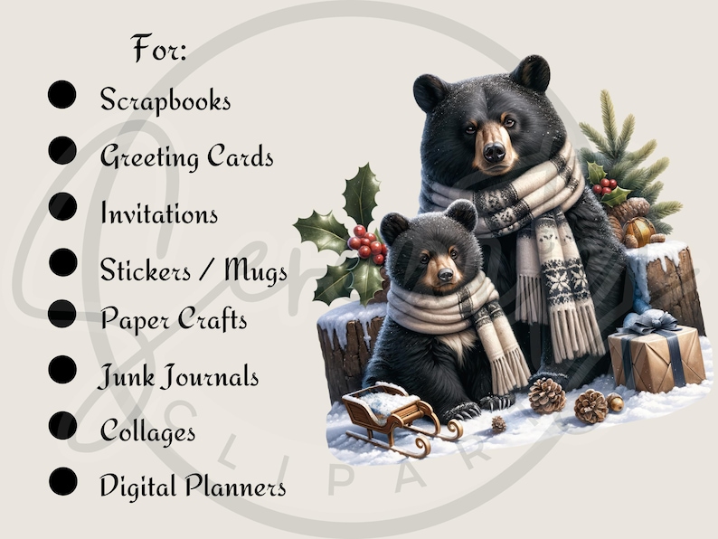 cute woodland png, woodland animals, winter Clipart, bear fox deer, bunny clipart, woodland nursery, christmas clipart, christmas animals, junk journal, baby animal clipart, cute forest animals, watercolor animal, woodland christmas, Digital Download