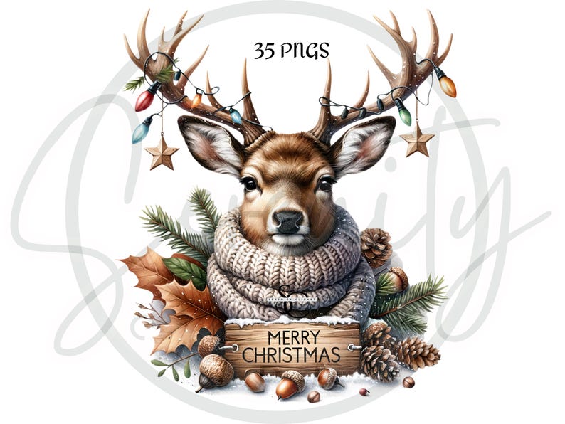 watercolor clipart, woodland animals, christmas clipart, animal graphics, holiday decor, cute animal art, png clipart, forest animals, winter clipart, sublimation designs, commercial use art, woodland decor, baby animal clipart