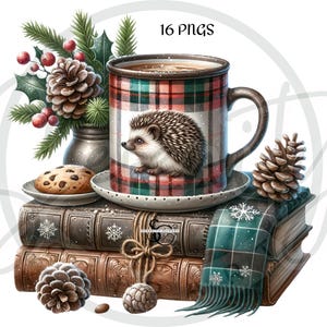 Coffee Clipart, Book Clipart, Coffee And Book Clipart, Coffee And Book PNG, Book Lover Clipart, Book Lover PNG, Woodland Clipart, Woodland PNG, Watercolor Coffee, Bookworm Clipart, Bookworm, Cozy Reading, Junk Journal, Sublimation, Digital Download
