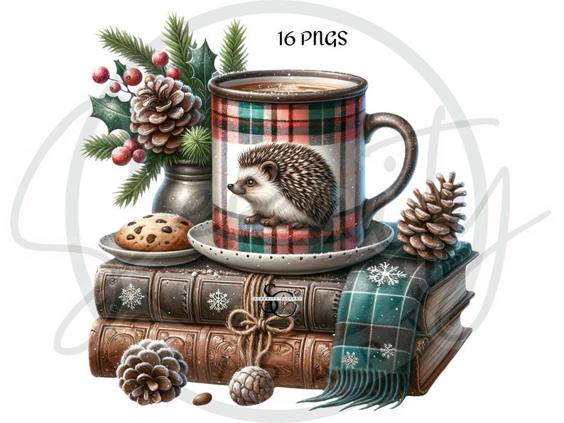 Coffee Clipart, Book Clipart, Coffee And Book Clipart, Coffee And Book PNG, Book Lover Clipart, Book Lover PNG, Woodland Clipart, Woodland PNG, Watercolor Coffee, Bookworm Clipart, Bookworm, Cozy Reading, Junk Journal, Sublimation, Digital Download