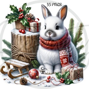 watercolor clipart, woodland animals, christmas clipart, animal graphics, holiday decor, cute animal art, png clipart, forest animals, winter clipart, sublimation designs, commercial use art, woodland decor, baby animal clipart