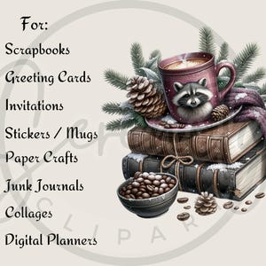 Coffee Clipart, Book Clipart, Coffee And Book Clipart, Coffee And Book PNG, Book Lover Clipart, Book Lover PNG, Woodland Clipart, Woodland PNG, Watercolor Coffee, Bookworm Clipart, Bookworm, Cozy Reading, Junk Journal, Sublimation, Digital Download