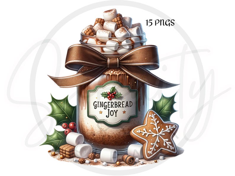 Christmas Hot Chocolate Clipart, Mason Jar Clipart, Christmas PNG, Hot Chocolate PNG, Mason Jar PNG, Holiday Hot Cocoa PNG, Merry Christmas, Happy Holidays, Warm Wishes, Festive Clipart, Sublimation, Junk Journals, Instant Download, Commercial Use