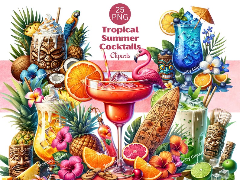 Tropical Cocktail, Watercolor Clipart, Watercolor Cocktails, Tropical Clipart, Summer Cocktails Png, Cocktail Clip Art, Alcohol Clipart, Png Tropical Drinks, Alcoholic Drinks Png, Summer Drinks Png, Watercolor Drinks, Summer Party Clipart, Summer Clipart Png
