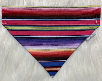 Serape Dog Bandana | Over the Collar Bandana | Slip On Bandana