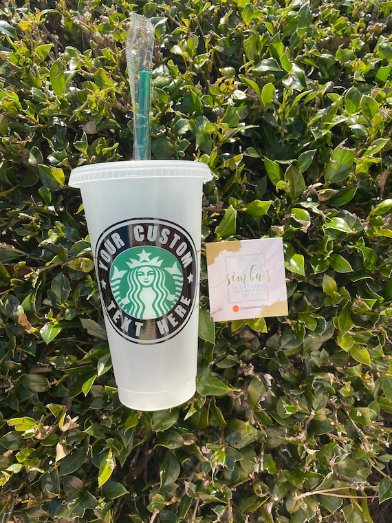 Starbucks Reusable Cold Cup | Starbucks Frosted Cup | Personalized Cup |  Decals for Starbucks cups