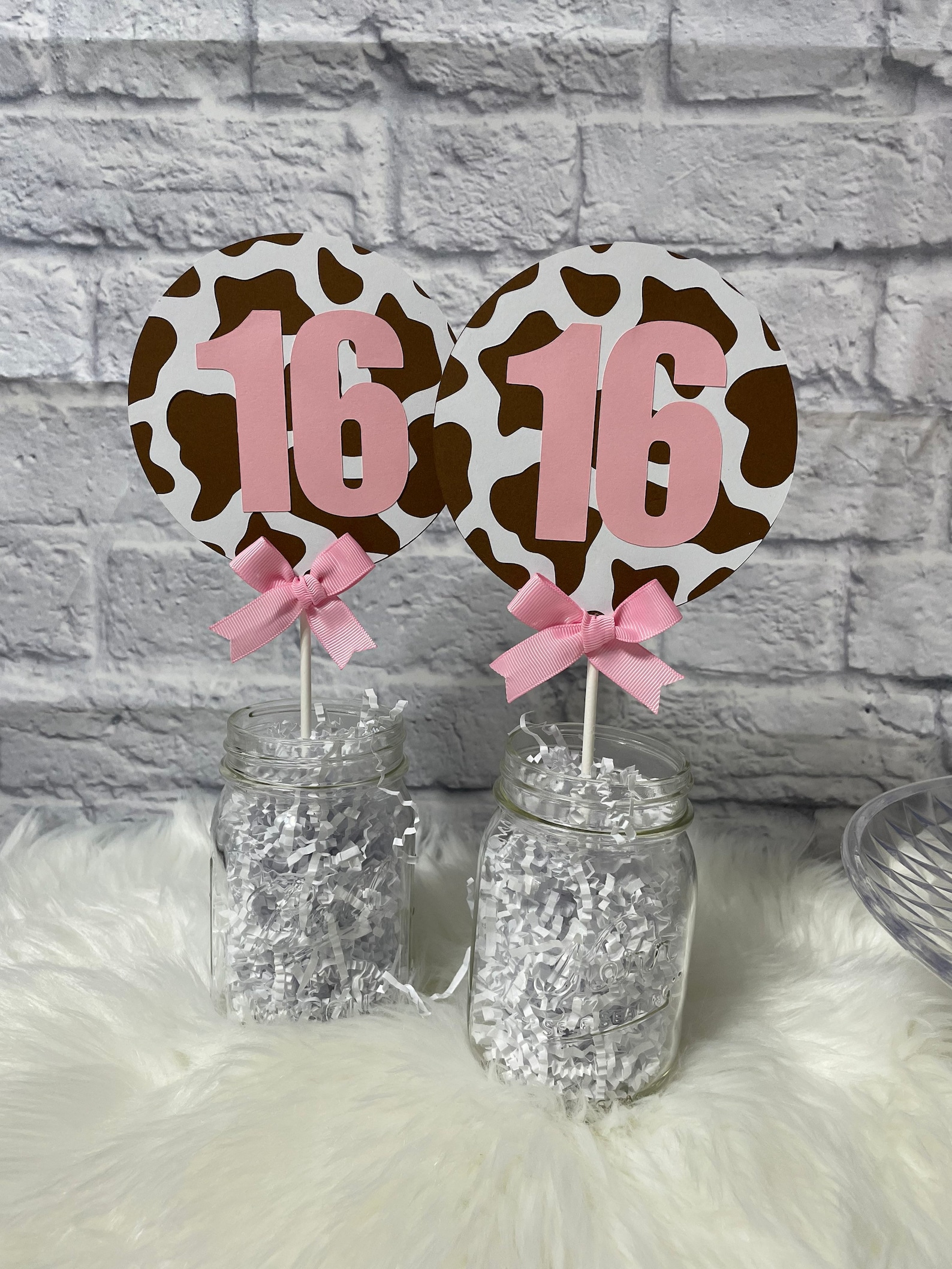 Cow Print Theme Birthday Decorations | Cowgirl Sweet 16 Birthday