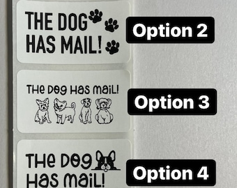 The Dog Has Mail Thermal Sticker Labels | Small Business Packaging Stickers