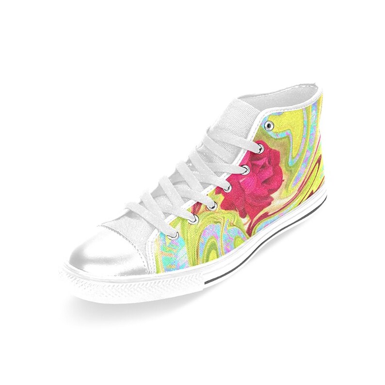 white high top tennis shoes