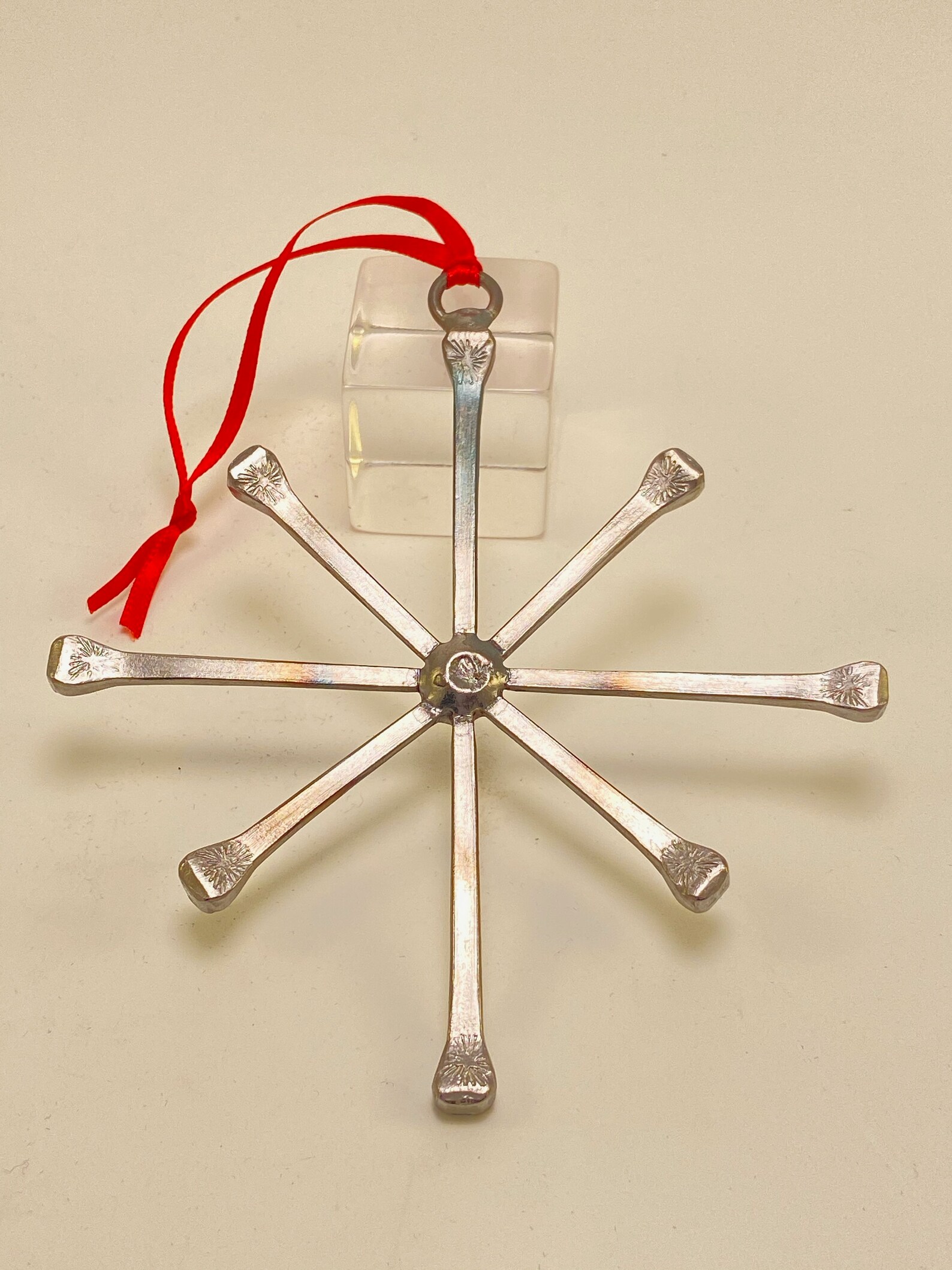 Snowflake Horseshoe Nail Ornaments Set of 3 Etsy