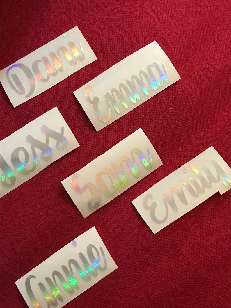 Custom name vinyl decal vinyl sticker wedding sticker vinyl Etsy