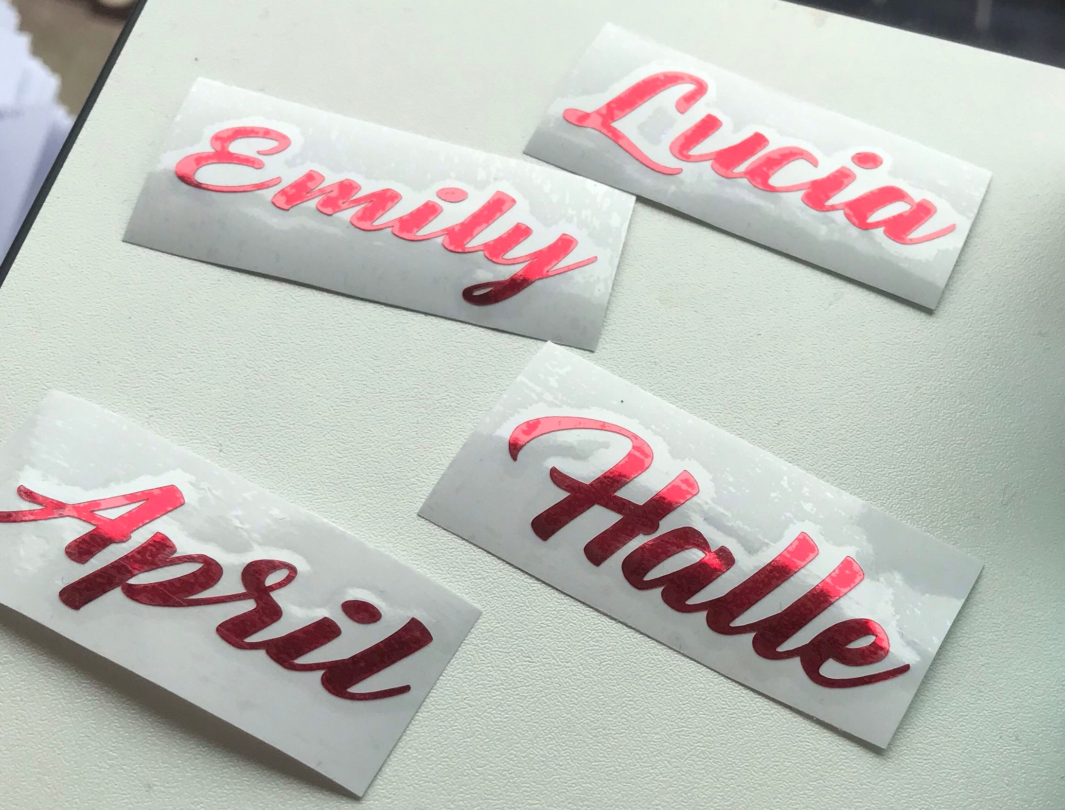 Custom Name Vinyl Decal Vinyl Sticker Wedding Sticker Vinyl Etsy UK
