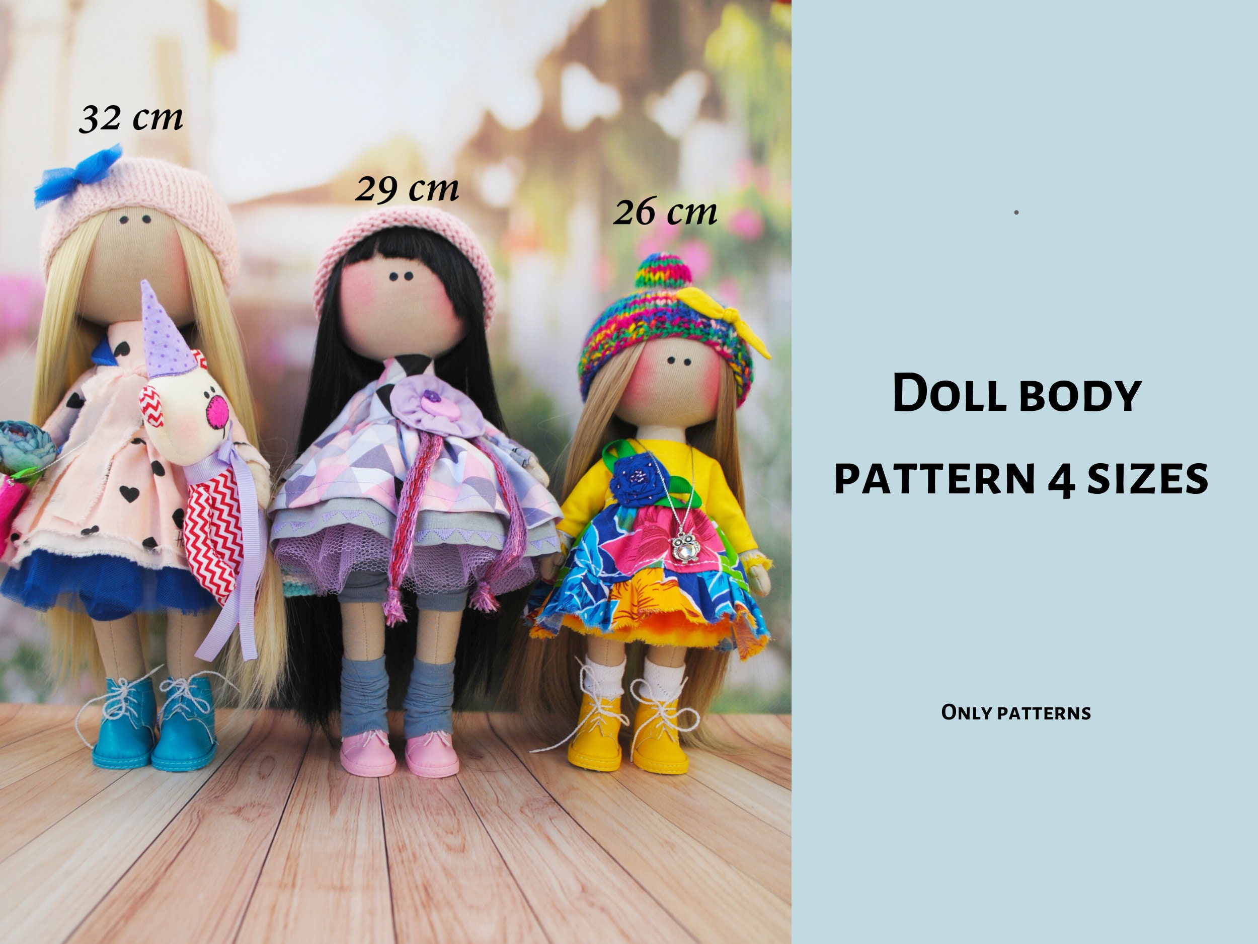 Make a Textile Doll Yourself. Rag Doll Pattern PDF Tutorial . Etsy UK