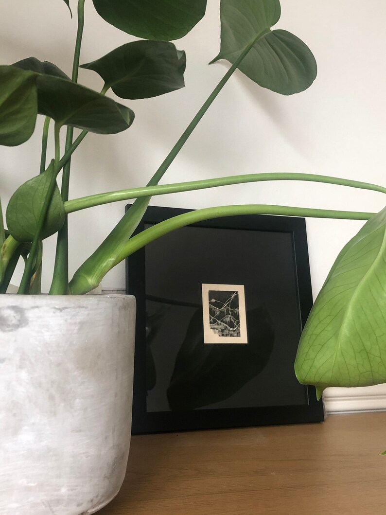 original handmade miniature artwork Night Day