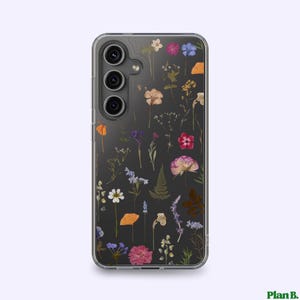 Wildflower Phone Case: Clear Floral Botanical Design