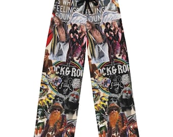 Pantalones de pijama para hombre (AOP) Rock & Roll