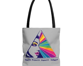 Borsa tote motivazionale colorata - Citazione motivante - Perfetta per l'uso quotidiano, regali ed eventi - Ecologica, elegante, moderna