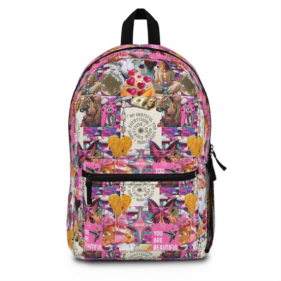 Vibrant Floral Backpack - Manifestation Dreamer, Travel  display picture 2