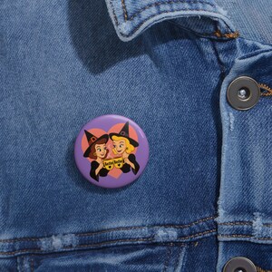 Broches personalizados - Bruxas e melhores amigas, presentes de amizade, decoração de Halloween, acessórios fofos, broche de esmalte