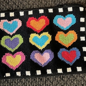 ALICE PETERSON stitch and zip  coin purse bag!