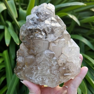 Elestial Quartz / Smokey Quartz / Raw Crystal / 1399 grams