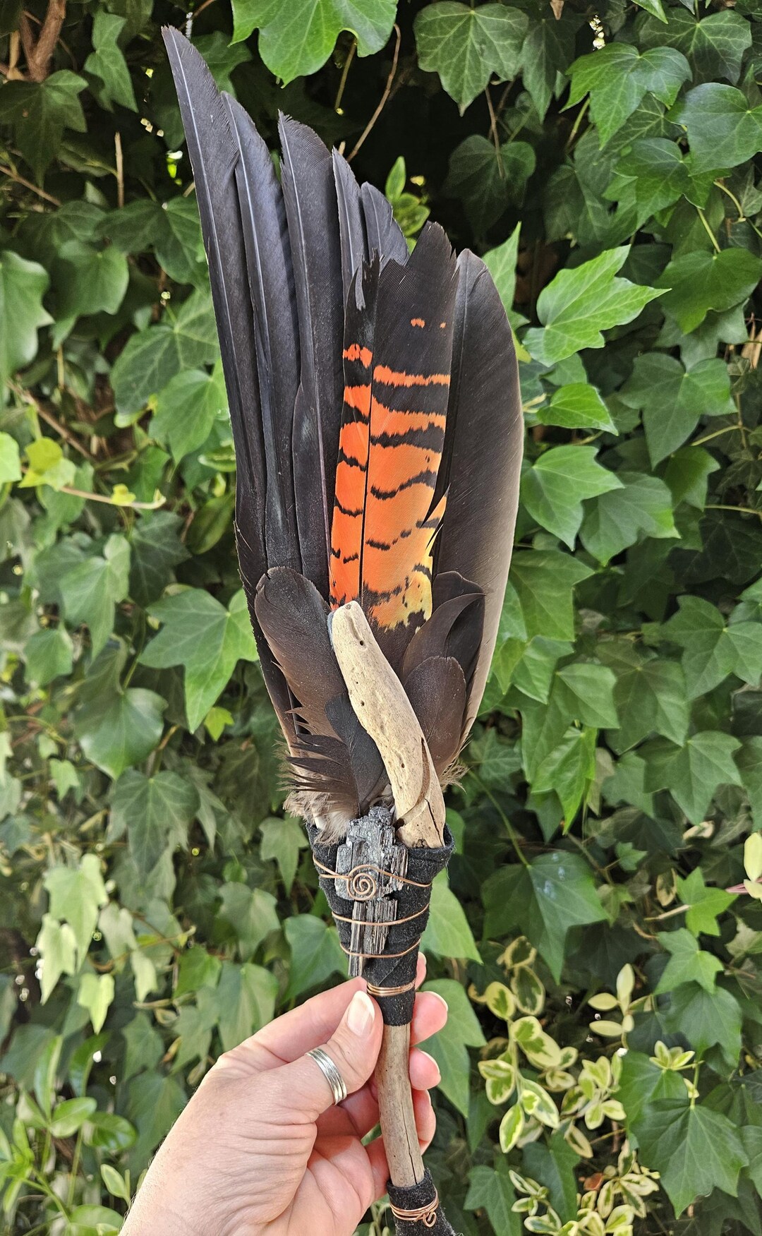 Ceremonial Fan / Ritual Fan / Shamanic Tool / Altar Tool / Smudge ...