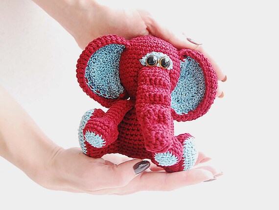 red elephant stuffed animal