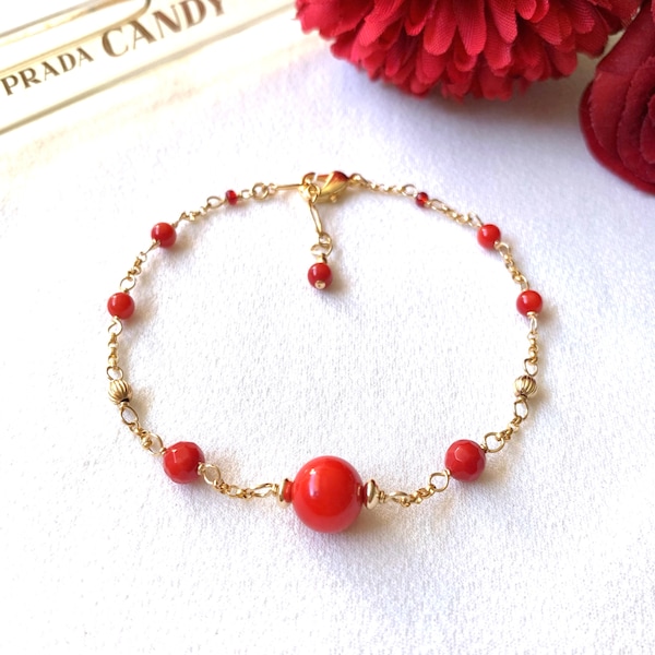 Amari Bracelet - Coral