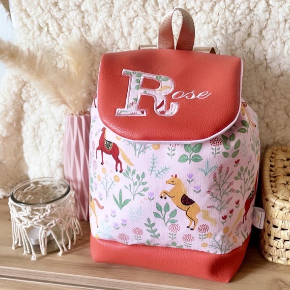 Personalized Child Backpack Horse Etsy