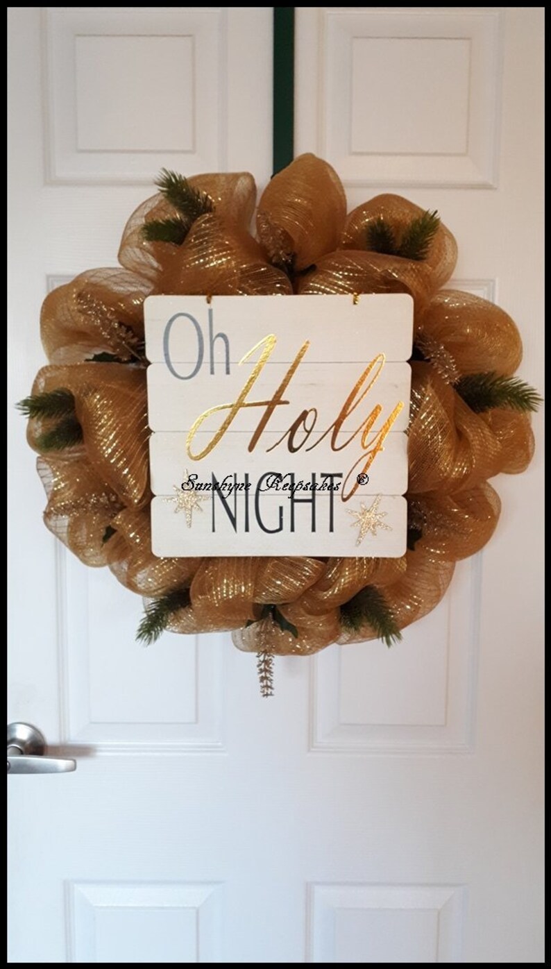 Wreath Enhancement Home Buffalo Plaid Christmas Sign