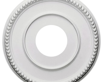 12 1/2"OD x 3 7/8"ID x 3/4"P Bradford Ceiling Medallion (Fits Canopies up to 6 5/8")