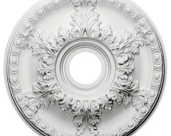 18"OD x 3 1/2"ID x 2 1/2"P Granada Ceiling Medallion (Fits Canopies up to 6 5/8")