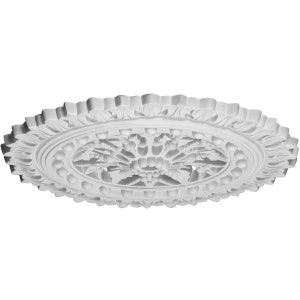 Ekena Millwork 15 3/4"OD X 3 7/8"ID X 3/4"P Berkshire Ceiling Medallion Fits Canopies Up To 7 Hand Painted Gold