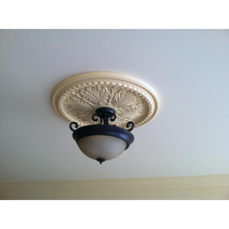 27 12OD x 4ID x 1 12P Winsor Ceiling Medallion Fits Canopies up to 4