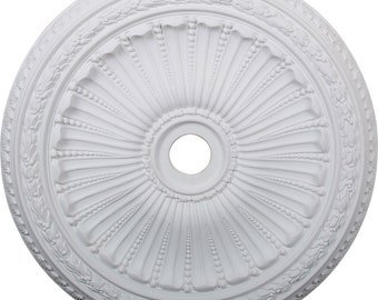 35 1/8"OD x 4 7/8"ID x 2 1/2"P Viceroy Ceiling Medallion (Fits Canopies up to 4 7/8")
