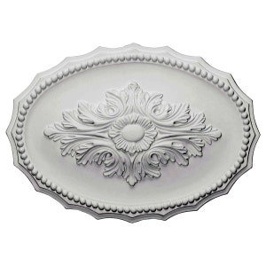 16 7/8&quot;W x 11 3/4&quot;H x 1 1/2&quot;P Oxford Ceiling Medallion
