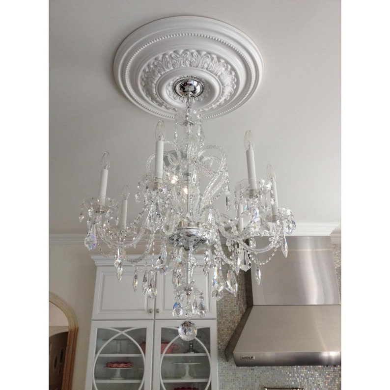 Fits Canopies up to 4 58 17 58OD X 3 58ID X 1 78P Orleans Ceiling Medallion