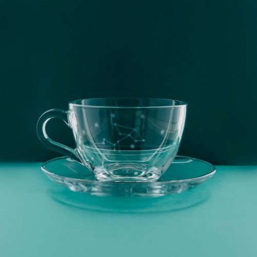 Zodiac Sign Tea Cup and Saucer Zodiac Tea Cup Astrological Etsy