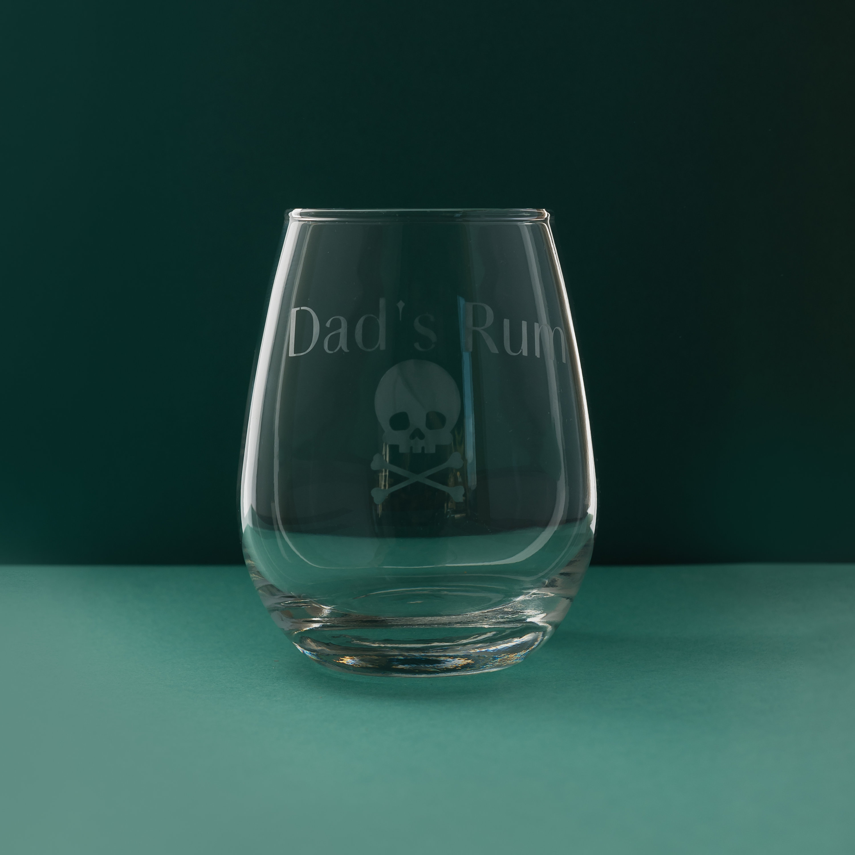 Personalised Rum Spirit Glass Dad's Rum Glass Pirate Etsy