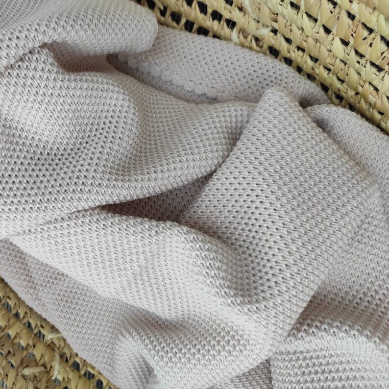 Luxury Baby Blanket Knitted of Soft Merino Wool Minimalist Etsy