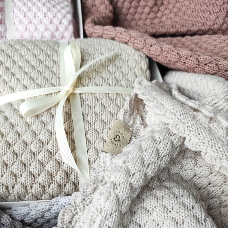 Knit Baby Blanket Pure Merino Wool Baby Blanket Luxury Baby Etsy