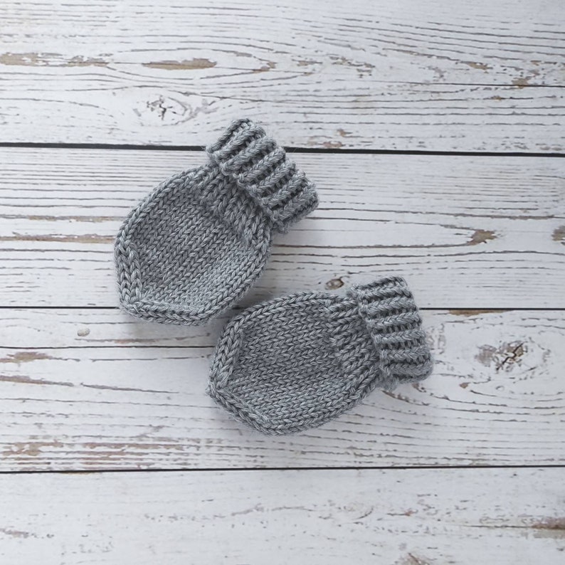 Merino Wool Baby Mittens Knitted Newborn Baby Gloves Winter Etsy