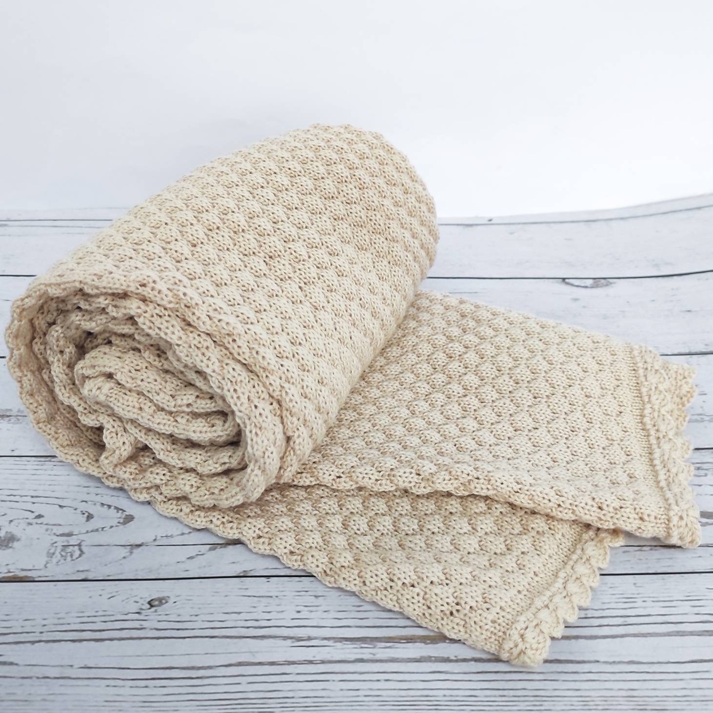 Knitted baby blanket gift set merino wool baby blanket and Etsy