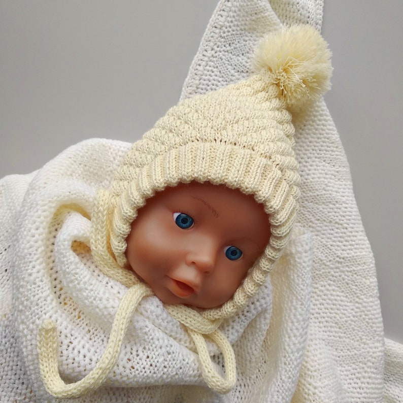 Baby Pixie Hat Knit Newborn Hat Merino Wool Etsy