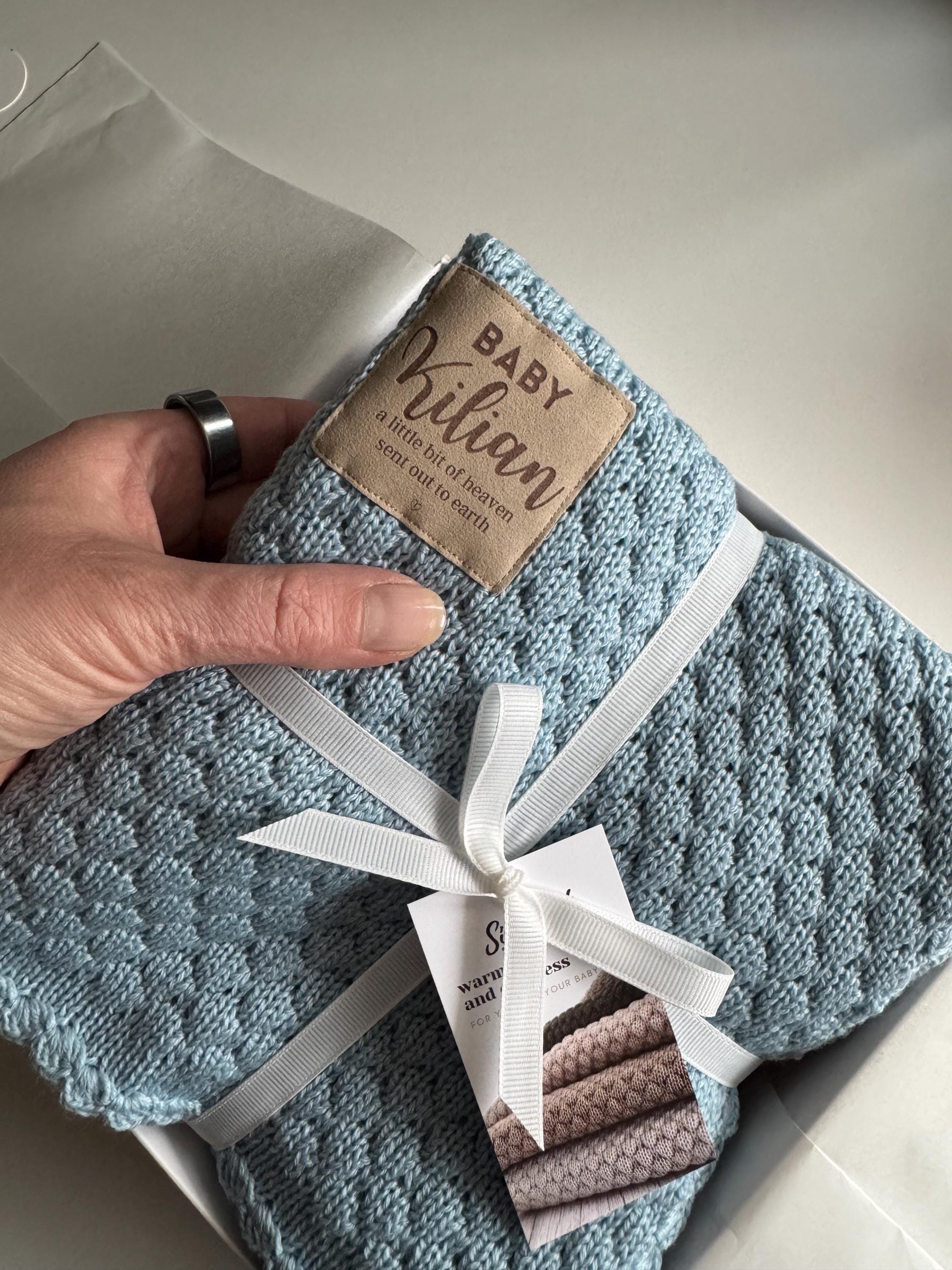 Personalized Baby Blanket Merino Wool, Personalized Baby Stroller