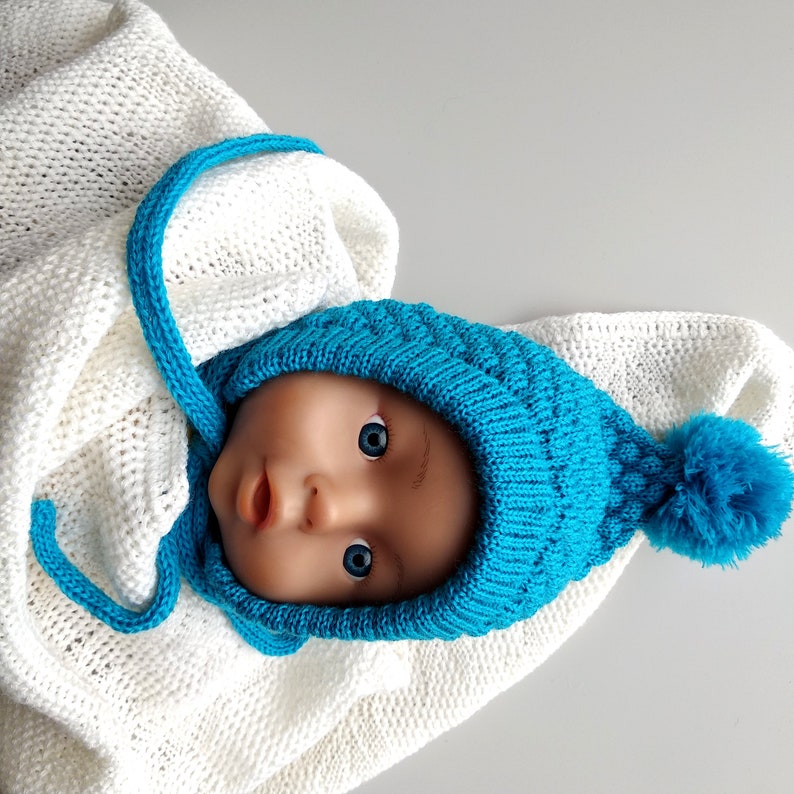 Baby Boy Merino Wool Newborn Baby Hat Knit Etsy