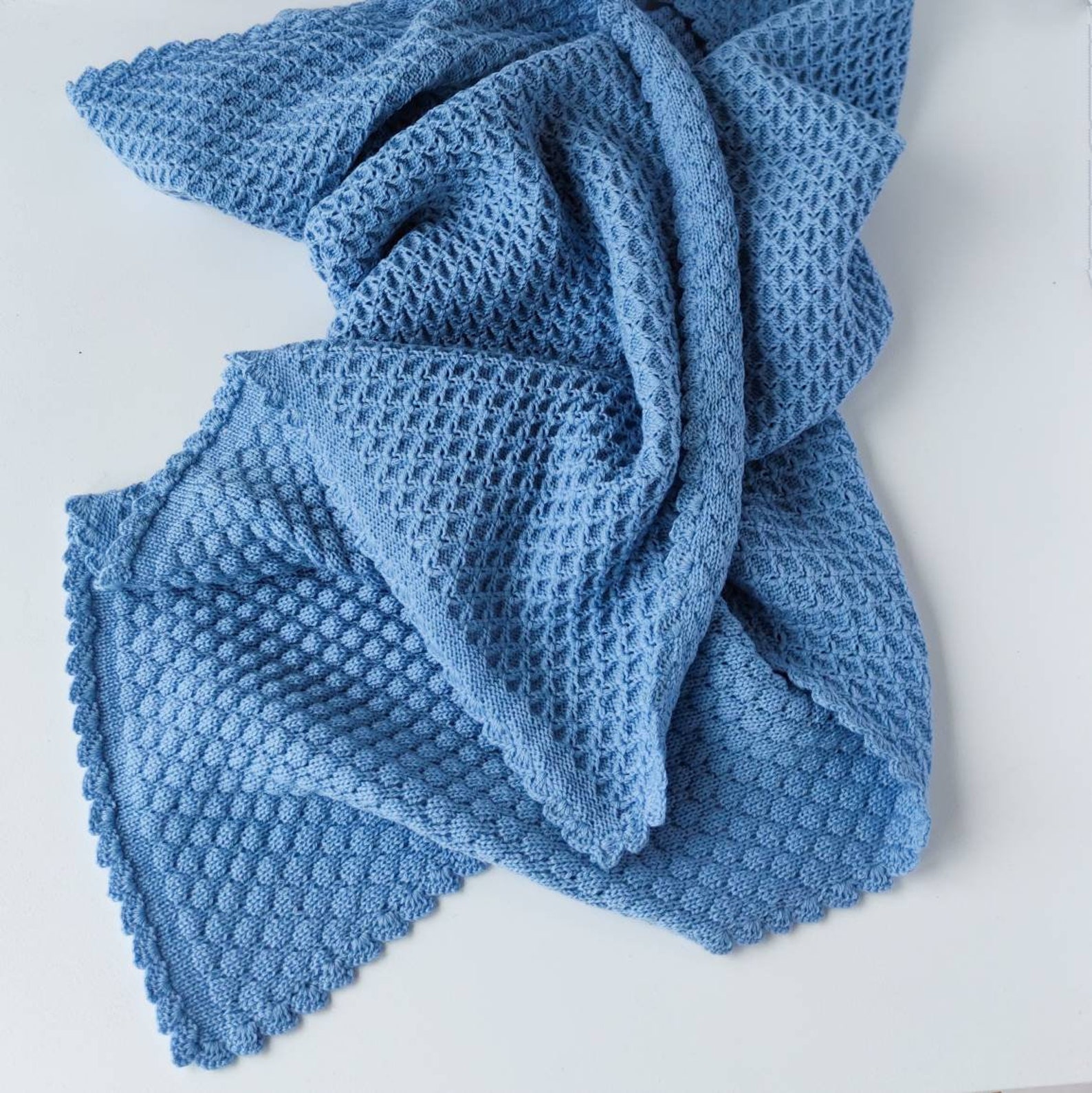 Knitted Baby Blanket Merino Wool Blanket Baby Boy Etsy