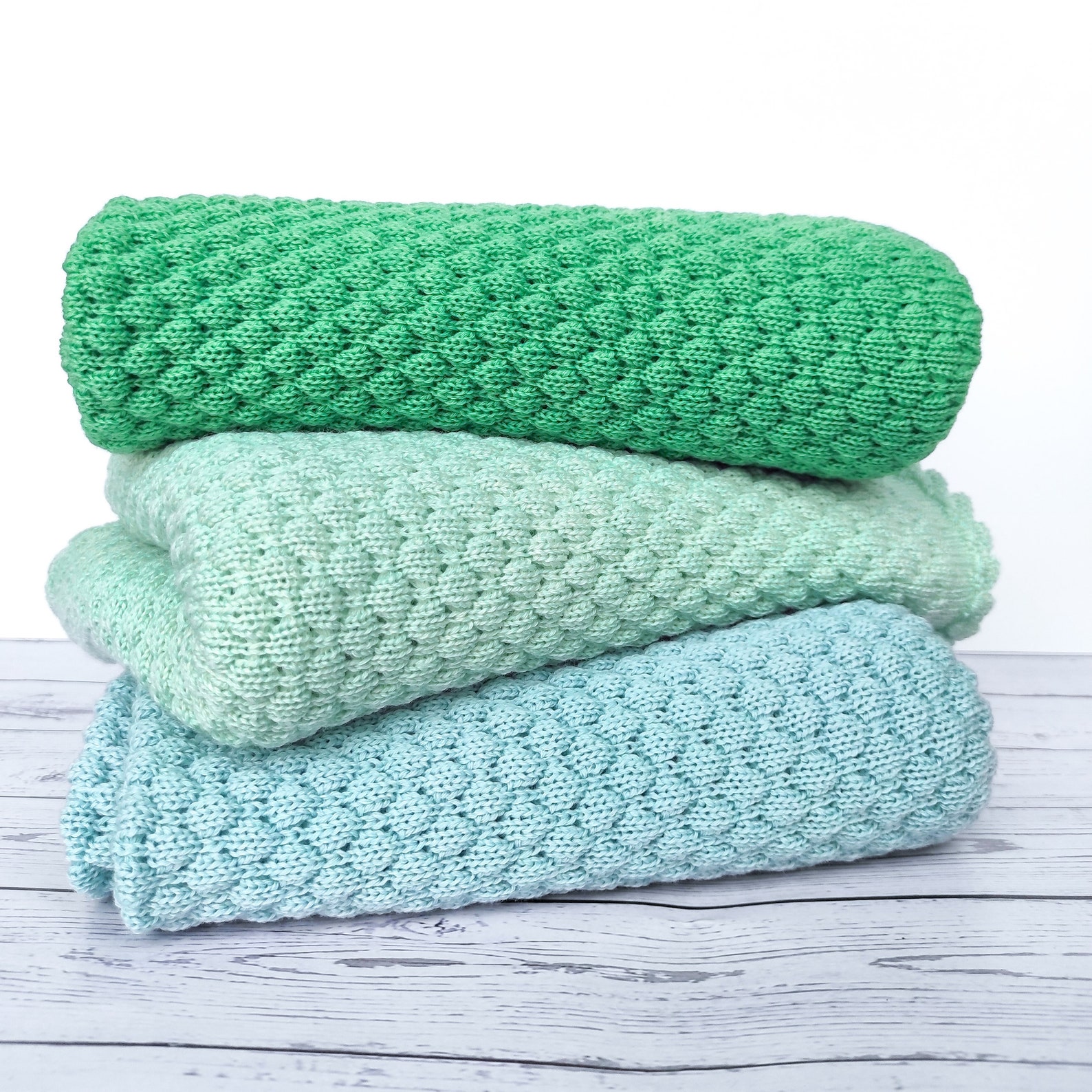 Knitted Baby Blanket Merino Wool Blanket Baby Boy Etsy