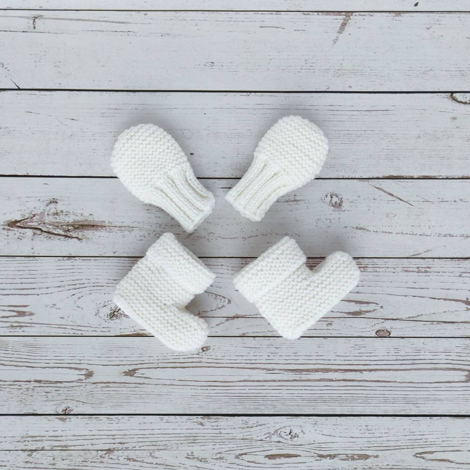 Newborn baby booties and mittens set merino wool mittens and Etsy